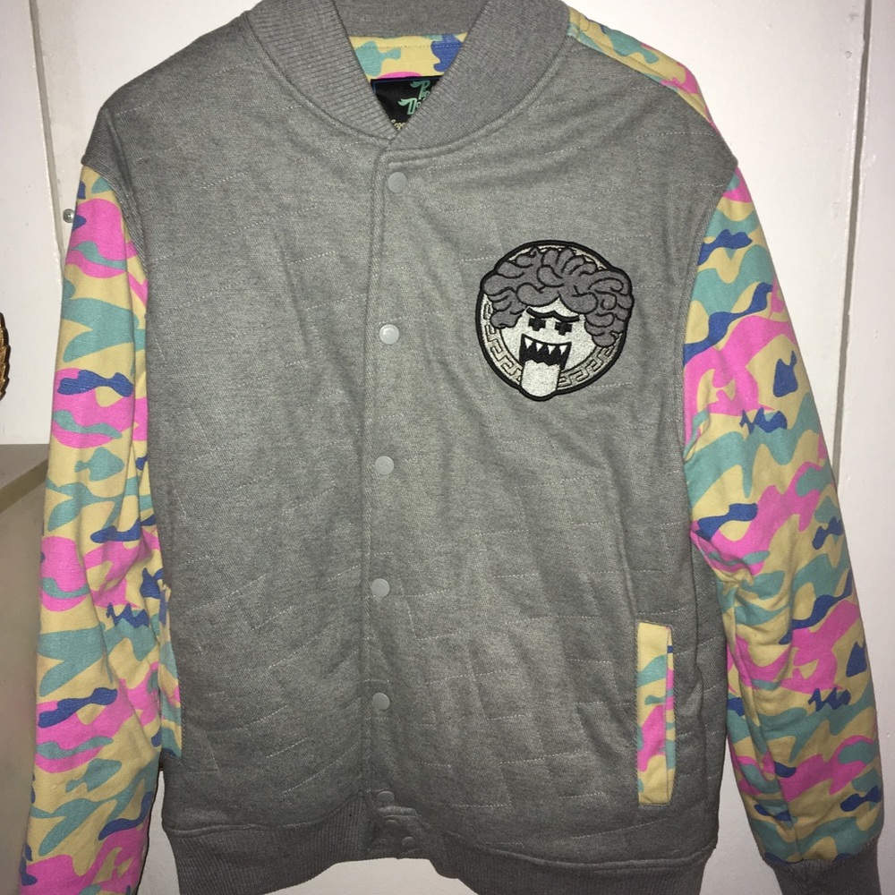 Pink Dolphin Letterman Jacket